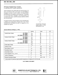 HN/BC559 datasheet: 30 V, PNP silicon expitaxial planar transistor HN/BC559