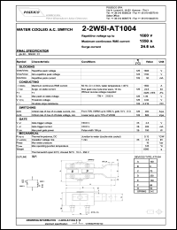 2-2W5I-AT1004S16 datasheet: 1600 V, 1550 A, 24.6 kA water cooled A.C.switch 2-2W5I-AT1004S16