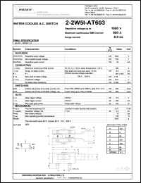 2-2W5I-AT603S16 datasheet: 1600 V, 880 A, 8.8 kA water cooled A.C.switch 2-2W5I-AT603S16