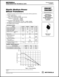 2N6388 datasheet: Plastic Medium-Power Transistors 2N6388