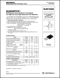 MJW16206 datasheet: Power 12A 500V NPN MJW16206