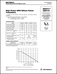 2N3772 datasheet: High Power NPN Silicon Power Transistors 2N3772