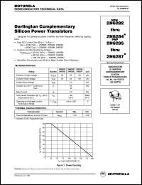 2N6282 datasheet: Darlington Complementary Silicon Power Transistors 2N6282