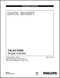 74LVC1G04GW datasheet: 1.65-5.5 V  single inverter 74LVC1G04GW