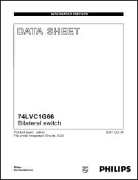 74LVC1G66GW datasheet: Bilateral switch 74LVC1G66GW