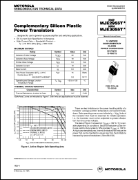 MJE2955T datasheet: Complementary Silicon Plastic Power Transistors MJE2955T