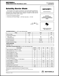 BAT54WT1 datasheet: Schottky Barrier Diode BAT54WT1