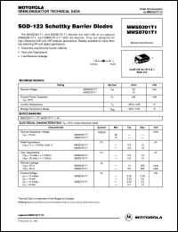 MMSD301T1 datasheet: Schottky Barrier Diode MMSD301T1