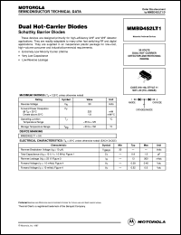 MMBD452LT1 datasheet: Dual Hot-Carrier Diodes MMBD452LT1