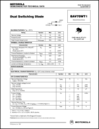 BAV70WT1 datasheet: Dual Switching Diode BAV70WT1