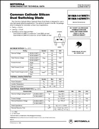 M1MA141WKT1 datasheet: Common Cathode Dual Switching Diode M1MA141WKT1