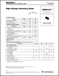 BAS21LT1 datasheet: Switching Diode BAS21LT1