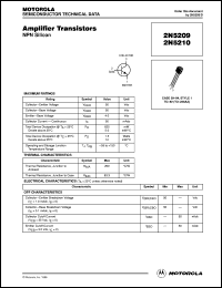 2N5209RLRE datasheet: Amplifier Transistor NPN 2N5209RLRE