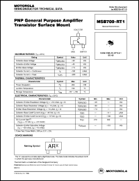 MSB709-RT1 datasheet: General Purpose Amplifier Transistor PNP MSB709-RT1