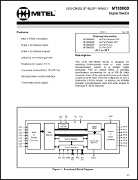 MH8980DL datasheet: 5V; 30mW; digital switch MH8980DL