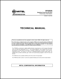 VP305/6 datasheet: 3.3V; 410mA; satellite channel decoder VP305/6