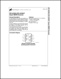 DS14C89AM datasheet: Quad CMOS receiver DS14C89AM