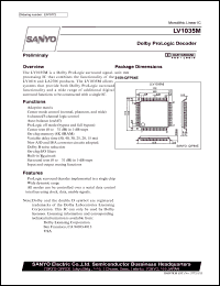 LV1035M datasheet: Dolby prologic decoder LV1035M