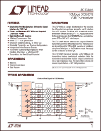 LTC1346ACSW datasheet: 10Mbps DCE/DTE V.35 transceiver LTC1346ACSW