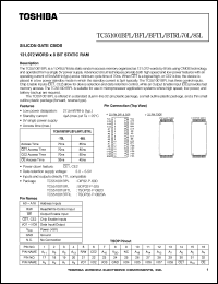 TC551001BTRL-85L datasheet: 131,072 word x 8 bit static RAM, 85ns TC551001BTRL-85L