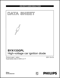 BYX133GPL datasheet: 3 kV, high-voltage car ignition diode BYX133GPL