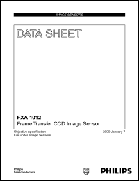 FXA1012WC datasheet: Frame transfer CCD image sensor FXA1012WC