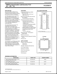 PLC42VA12N datasheet: (42 x 105 x 12) CMOS programmable multi-function PLD PLC42VA12N