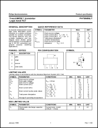 PHT6N06LT datasheet: 55 V,  trenchMOS transistor logic level FET PHT6N06LT