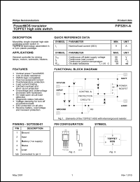 PIP3201-A datasheet: 50 V,  power MOS transistor TOPFET high side switch PIP3201-A