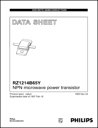 RZ1214B65Y datasheet: 65 V, NPN microwave power transistor RZ1214B65Y