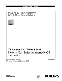 TEA6845H datasheet: 10 V, New In car entertainment car radio TEA6845H