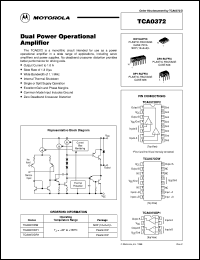 TCA0372DM2L1 datasheet: Dual Power Operational Amplifier TCA0372DM2L1