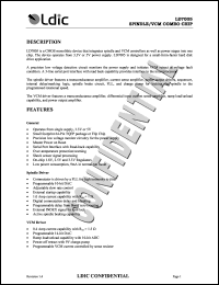 LD7005 datasheet: 3.3V or 5V spindle/VCM COMBO chip LD7005