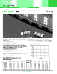 1206L020 datasheet: Resettable PTC, surface mount. Ihold = 0.20A, Itrip = 0.40A. 1206L020