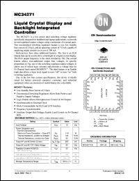 MC34271FB datasheet: Liquid Crystal Display and Backlight Integrated Controller MC34271FB
