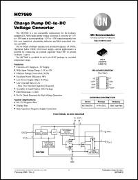 MC7660DR2 datasheet: Charge Pump DC-to-DC Voltage Converter MC7660DR2