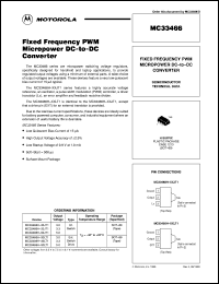 MC33466H-33JT1 datasheet: Fixed Frequency PWM Micropower DC-to-DC Converter MC33466H-33JT1
