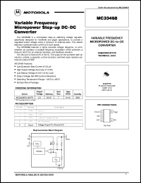 MC33468SN-20ATR datasheet: Variable Frequency Micropower DC-to-DC Converter MC33468SN-20ATR