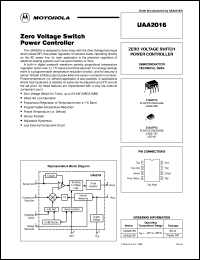UAA2016D datasheet: Zero Voltage Switch Power Controller UAA2016D