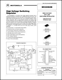 MC33363BDW datasheet: High Voltage Switching Regulator MC33363BDW