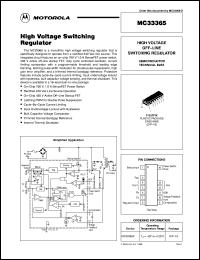 MC33365P datasheet: High Voltage Switching Regulator MC33365P