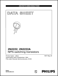 2N2222 datasheet: 60 V, NPN switching transistor 2N2222