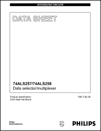 74ALS257N datasheet: 5.5 V, data selector/multiplexer 74ALS257N