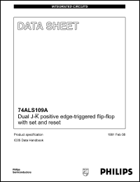 74ALS109AD datasheet: 5.5 V, dual J-K positive edge-triggered flip-flop with set and reset 74ALS109AD