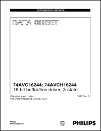74AVCH16244DGG datasheet: 3.6 V, 16-bit buffer/line driver 74AVCH16244DGG