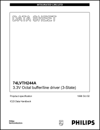 74LVTH244AD datasheet: 3.3 V, octal buffer/line driver 74LVTH244AD