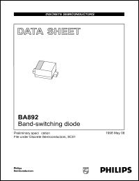 BA893 datasheet: 35 V, band-switching diode BA893