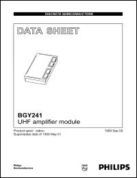 BGY241 datasheet: 3.5 V, UNF amplifier module BGY241