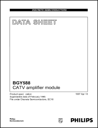 BGY588 datasheet: 24 V, CATV amplifier module BGY588