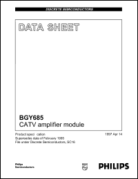 BGY685 datasheet: 24 V, CATV amplifier module BGY685